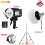 Godox AD600BM 600WS 1/8000s Outdoor Flash Light+CS-85D Lantern Softbox Stand UK
