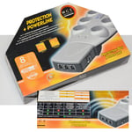 MGE Protection Box 8 PowerLine 200 din 8 Sockets Internet DSL Mbit + Hd-Tv