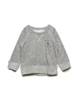 GAP Baby Marled Pocket Sweatshirt Sweat-shirt Tröja Grå [Color: GREY HEATHER B03 ][Sex: Kids ][Sizes: 74-80 ]