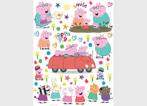 65 x 85cm Wall & Furniture STICKERs decals SET giant size Peppa Pig with family