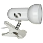 Activejet - Lampe de bureau à pince blanc, métal, fil E27 - White