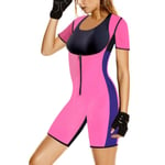 Women Tight Fitnesscorset Waist Trainer Cincher Workout Pink M