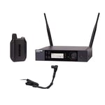 Shure GLXD14R+/B98 Dual Band Pro Digital Wireless Microphone System for Brass, Woodwinds, Percussion - 12-Hour Battery Life, 100 ft Range | Clip-on Instrument Mic, Single Channel Rack Mount Receiver