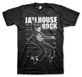 Hybris Elvis Presley - Jailhouse Rock T-Shirt (Svart,3XL)