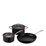 Modern House - Black Copper Grytset 3 delar Svart