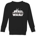 Star Wars The Rise Of Skywalker Rey + Kylo Battle Kids' Sweatshirt - Black - 3-4 Years - Black
