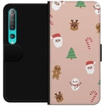Xiaomi Mi 10 5G Svart Plånboksfodral Klassisk Julfest