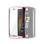Fitbit Charge 5 beskyttende skal til smartklokke - Rosa