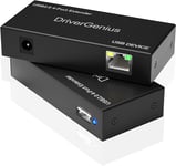 DriverGenius NT100 | Industrial USB Over Cat 5e/6 Ethernet Extender Network Hub