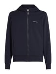 Calvin Klein Micro Logo Repreve Hoodie Jacket Marinblå