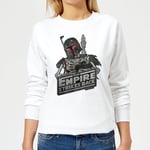 Star Wars Boba Fett Skeleton Women's Sweatshirt - White - M - White