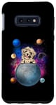 Coque pour Galaxy S10e Havanese On The Moon Galaxy Funny Dog In Space Puppy Lover