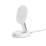 Belkin 15W Qi2 Magnetic Wireless Charging Stand - White
