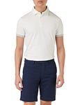 Hackett London Men's Linen Texture Shorts, Navy Blazer, 42W