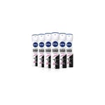 NIVEA Anti-Perspirant Deodorant Spray Black & White Fresh 150ml,pack x6 UK Stock