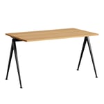 HAY - Pyramid Table 01 - Black Base - Oiled Oak - 140x75 cm - Skrivbord - Friso Kramer,Wim Rietveld