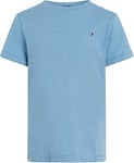 Tommy Hilfiger Boys Short-Sleeve T-Shirt Crew Neck, Blue (Dark Allure Heather), 6 Years