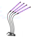 INF Växtlampa / växtbelysning med 4 flexibla LED-lysrör 1-pack-WELLNGS
