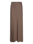 Twist & Tango Tyne Satin Midi Skirt Brun