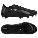 PUMA Ultra 5 Ultimate FG Eclipse - PUMA Svart/PUMA Silver/Blå - Gräs (FG), storlek 40½