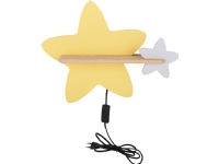 Candellux STAR gul LED-hylla i trä 21-75734 för barnrum