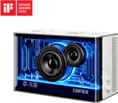 Edifier QD35 Bluetooth, 40W RMS, RGB, inkl. GaN-laddare 35W USB-A/USB-C - Vit