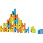 Goki 56662 Jeu d'équilibre et de 24 chaises en Bois 3,5 cm