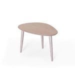 BIRGER Harmoni lågt soffbord vitpigmenterad ek 65x45 cm