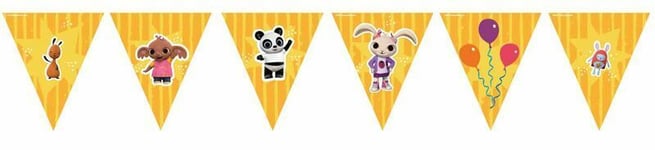 Bing Flop Happy Birthday Hanging Banner Bunting Party Decoration Partyware