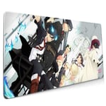 Blue Exorcist Large Gaming Mouse Pad (35.43 X 15.75X 0.12inch) Extended Ergonomic for Computers Thick Keyboard Mouse Mat Non-Slip Rubber Base Mousepad