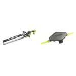 RYOBI - Taille-Haies Linea 18V One+ 50cm - Design en Ligne - Lames - Écartement 24mm & Tête Double Lames Dentelées (+10 Lames) pour Coupe-Bordures, Dresse-Bordures