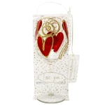 D B London Glitter Red Heart Love Wine Glass Valentines Day Gifts For Her 400ml
