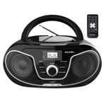 Roxel Boombox CD Player RCD-S70BT with BT, Remote Control, Radio, Black