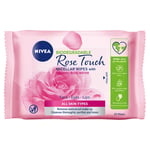 Nivea Micellar Wipes With Organic Rose Water Rose Touch Rengöringsservetter 25 st (W) (P2)