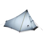 740g Oudoor Ultralight Camping Tent 3 Season 1 Single Person Professional 15D Nylon Silicon Coating Rodless Tent fishing tent tents blackout tent camping (Color : Gray)