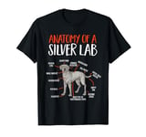Silver Labrador Retriever Anatomy Of A Silver Lab T-Shirt