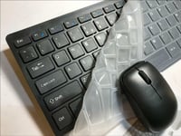 Black Wireless MINI Keyboard & Mouse for Hitachi 40HE3621U 40 -inch LCD Smart TV