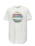 Kobarne S/S Tee Print Box Jrs Tops T-shirts Short-sleeved White Kids Only
