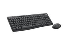 Logitech MK295 Silent - tastatur og mus-sæt - græsk - grafit Indgangsudstyr