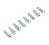 Button Head Sheet Metal Screws, 2x3/8´, Pack of 8