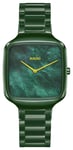 RADO R27047902 True Square Thinline (37mm) Green Mother-of- Watch