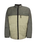 Nike Mens Padded Coat Colourblock Logo Quilted Jacket 167168 318 - Grey Textile - Size X-Small