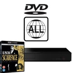 Panasonic Blu-ray Player DP-UB150EB-K MultiRegion for DVD inc Scarface 4K UHD