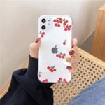 KESHOUJI Summer Fruit Cherry Pineapple Phone Case For iPhone 11 Pro Max XR XS MAX Case Small Fresh Soft Case For iPhone 7 8 Plus Cover,1,For iphone 8