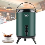 RSHJD Stainless Steel Insulated Beverage Dispenser Portable Hot Water Barrel for Office, Commercial Juice Bucket Ice Bucket for Restaurants Cafetera Milk Tea Shop, 6L/8L