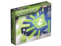 Geomag Glow 30 Pcs, Neodymium magnet toy, 3 År, Grön