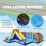 Giant Soccer-Themed Inflatable Bouncer Backyard Wet Dry Combo Slide Jump House