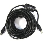 BeMatik - Rallonge USB 2.0 Câble AM -> 1xBM (10m)