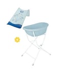 Babymoov Newborn Baby/Toddler Bath and Support Starter Kit 3 Piece Bundle- Blue, Blue
