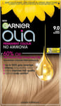 Garnier Olia 9.0 Light Blonde Permanent Hair Dye, Up to 100% Grey Hair Covera